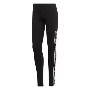 Adidas Black Tights with White Side Logo